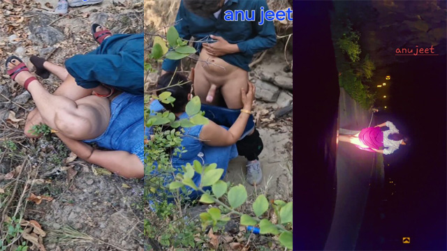Anuhotwife aka Anujeet Dare In jungle and Walking on Road