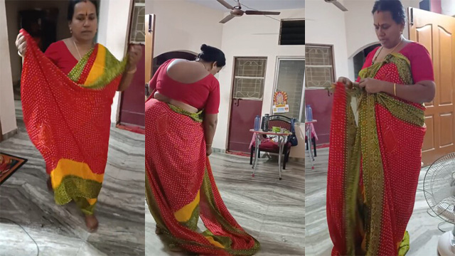 Tamil Mom Dress Change Infront Of son Secretly Recorded it Cam