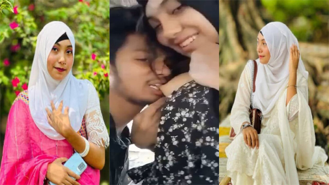 Horny Hijabi Girl Outdoor Kissing Smooching Boobs Sucking Fuck
