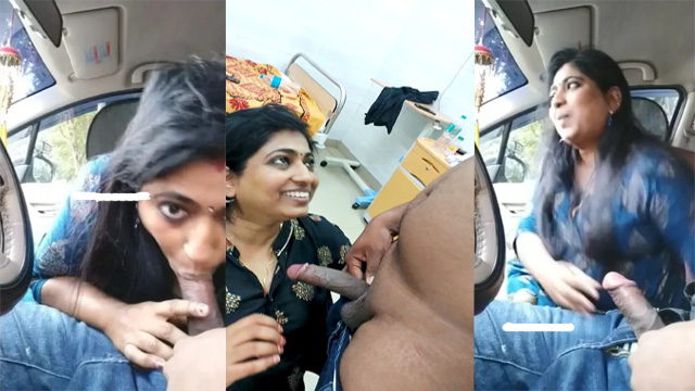 Real Hot Doctor Aunty Affair Blowjob – Fucking Car Leak