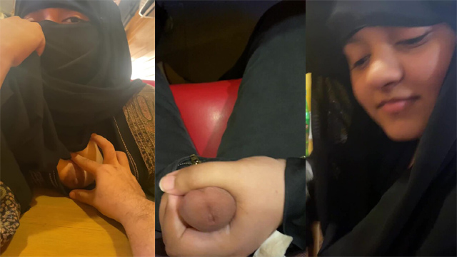 Restaurant Publicly Hot Girl Boobs – Giving Blowjob Take Cum