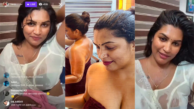 Mallu Makeup Artist Live with Reshma – Boobs Show
