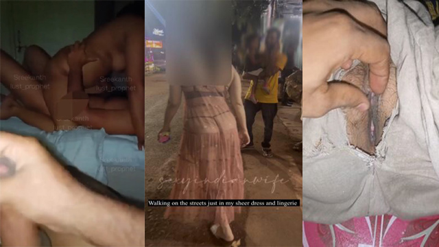 Horny Indian Wife Outdoor Goa Dare And Hotel Threesome Sex