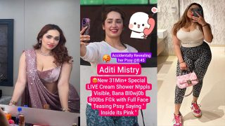Aditi Mistry Banana BJ Fuck – Accidentally Revealing Her Pink Pussy Porn Watch