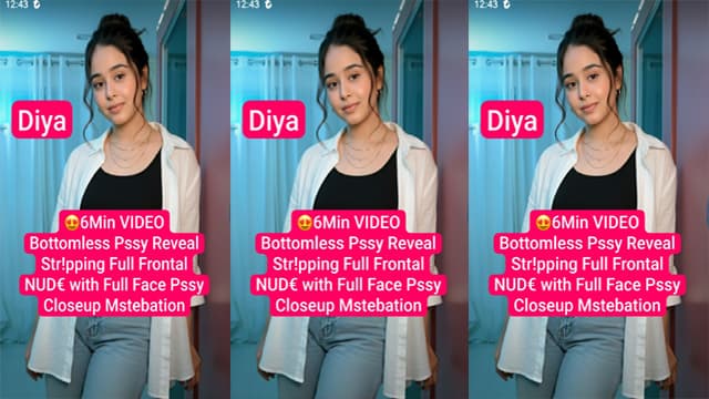 Diya Insta Model Frontal Nude Pssy Closeup Mstrbation Porn Video