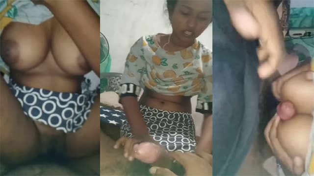 Lankan Girl Titjob – Trying Hard BF Dick MMS