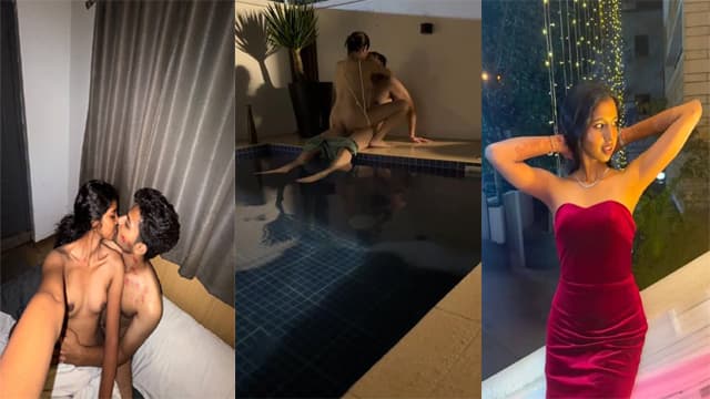 Rich Desi Lovers – Poolside Chudai Viral MMS