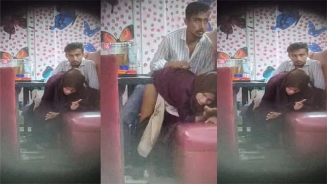 Indian Hijabi Girl Fucking With Lover In Restaurant