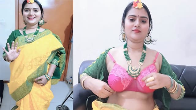 Married Wife Wedding Dress – Video Call Long Distance Husband