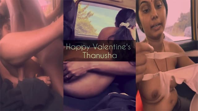 Valentine’s Day Tamil Lovers Having Nice Sex In Car