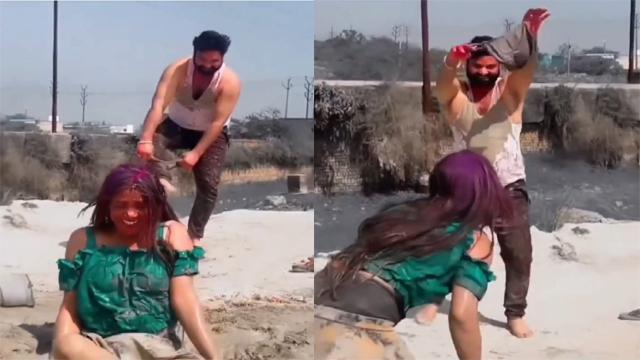 Girl’s panties were removed on Holi