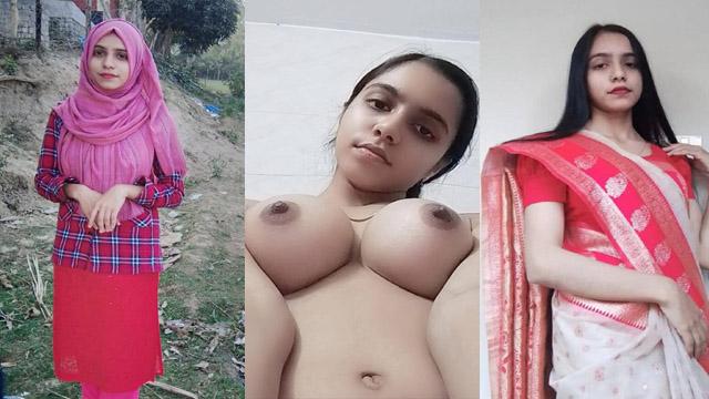 Young Hijabi Bangla Girl Perky Boobs Naked Showing mms