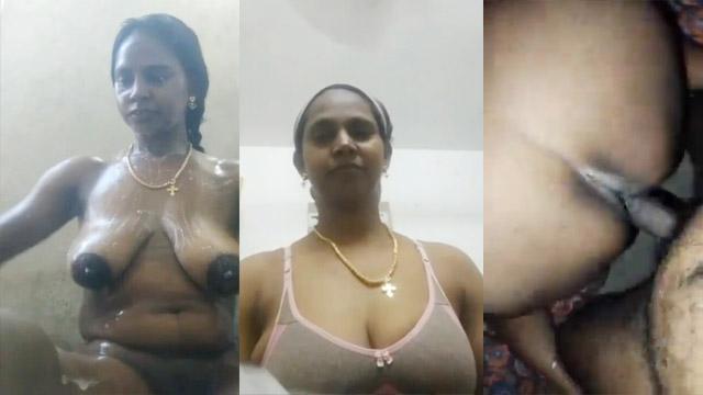 Nasty Tamil Aunty Bathing Fucking Licking MMS